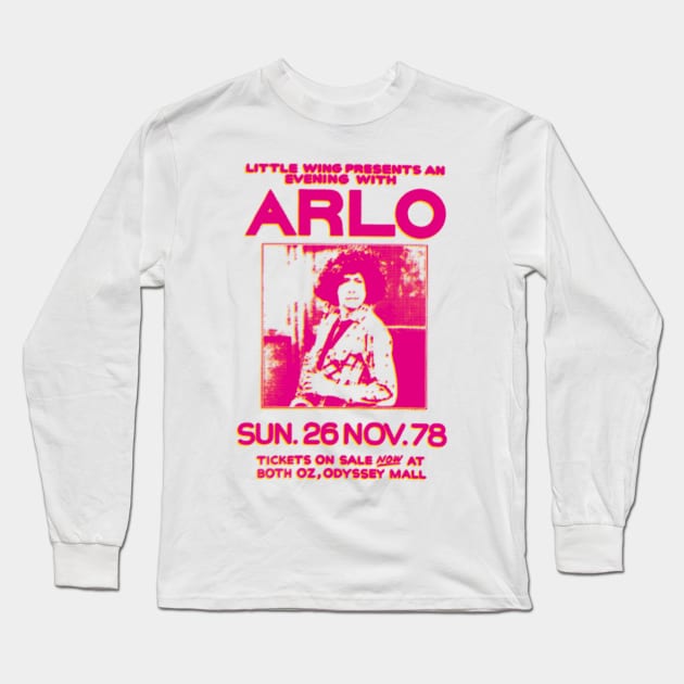 Arlo Guthrie Long Sleeve T-Shirt by HAPPY TRIP PRESS